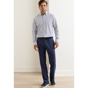 Peter Millar Charlotte Classic Fit Blue Stretch Trousers Mens 35/32 Recycled